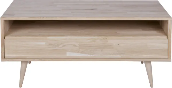 WOOOD Tygo TV-bord, med 1 fack och 1 låda - naturlig ek (100x44)